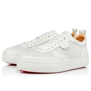 Christian Louboutin Happyrui Flat Pat Path White Size 40 men